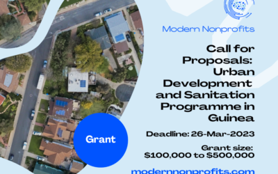 Call for Proposals: Urban Development and Sanitation Programme in Guinea